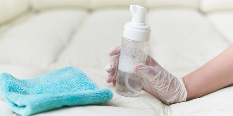 choose a cleaning solution for the sofa